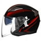 thumbnail image 1 of Casco de coche con batería y doble lente, personalidad masculina y femenina, medio casco, 1 of 6