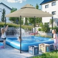 thumbnail image 2 of Yescom 10x10Ft Gazebo Top Replacement 2 Tier PU Water Resistance Outdoor Canopy Cover Patio Garden Outdoor Party Gray, 2 of 9