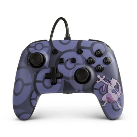Refurbished PowerA Pokemon Enhanced Wired Controller For Nintendo Switch - Mewtwo - Enhanced Wired 1511444-01