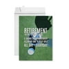 Funny Retirement Card With Envelope 8.5 X 11 Inch, Greeting Card, Retirement Golf Definition