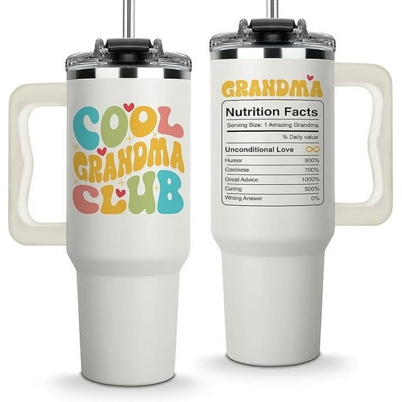 Vivulla68 Cool Grandma Club 40Oz Grandmother Coffee Mug, Grandma Birthday Gift