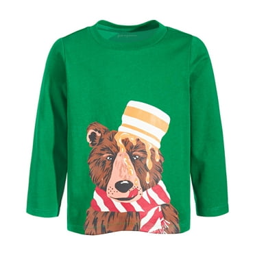 MSRP $15 First Impressions Baby Honey Bear Long-Sleeve Cotton T-Shirt Size 12M