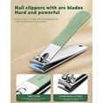 thumbnail image 2 of MINKUROW Manicure Set,18 in 1 Nail Clipper Set,Green Pedicure Kit for Pedicure Manicure Cutter,Stainless Steel Nail Care Kit for Men and Women with Portable Magnetic Gift Box, 2 of 8