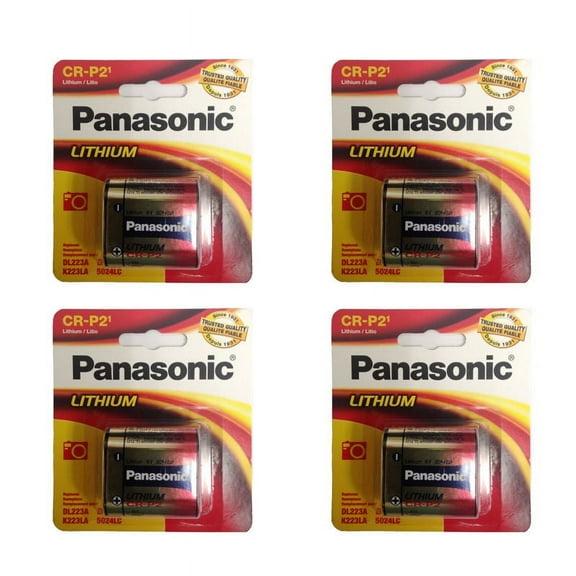 4 Panasonic CRP2 EL223A DL223 K223LA 6v Lithium Battery Retail Packaging