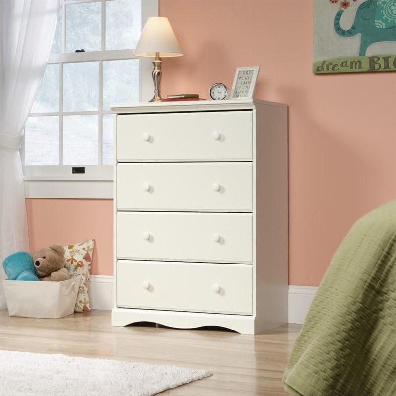 Sauder Pogo 4 Drawer Chest In Soft White Walmart Com
