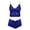 Blue, variant on Casual Fashion Allover Print Loose Soft Sexy Nightdress Lingerie for Women Black L