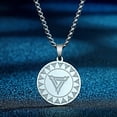 thumbnail image 2 of Viking Triangle Pendants Symbol Stainless Steel Necklace Jewelry, 2 of 5