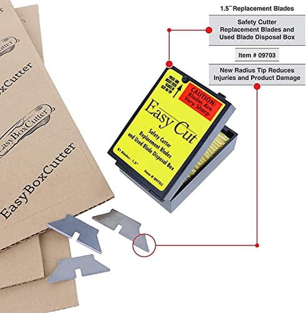 81 Easy Cut/EZ Cutter Replacement Blades 09703 STD Blades Box