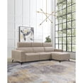 thumbnail image 3 of Pasargad Home CF-46L2T15L Pasargad Home Modern Bari Sectional Sofa with Push Back Functional, Left Facing Chaise Beige Color, 3 of 10