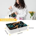 thumbnail image 5 of Platypus Portable PU Leather Jewelry Organizer Box with Removable Compartment, 5 of 6