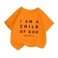 thumbnail image 1 of LYHaoo T-Shirt à Manches Courtes Col Rond Imprimé Personnalité Mignon pour Filles Été Décontracté Ample, Tailles 2-4 Ans, 1 of 4