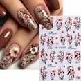 thumbnail image 2 of Calcomanías de nail art 3D de flores otoñales FBABFBUO, 6 piezas, 2 of 8