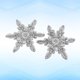 thumbnail image 3 of EeaseMX 2 piezas de pasta de tela de copo de nieve blanca DIY suéter abrigo decoración parche exquisita pasta de coser (copo de nieve), 3 of 7