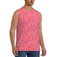 thumbnail image 2 of Bingfone Colorful Sprinkles Donuts Pattern Men's Tank Tops Workout Sleeveless Tee Shirts Running Beach Tanks for Men-Medium, 2 of 4