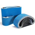 thumbnail image 1 of Bandas abrasivas, 100 x 610 mm, grupo de bandas abrasivas, 3 bandas abrasivas 40/60/80/120 para lijadoras de banda. Para desbaste, decapado y pulido (12 piezas). JAMW Sencillez, 1 of 5