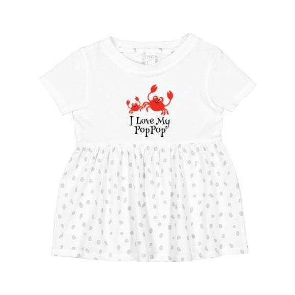 Inktastic I Love My Poppop Grandchild Girls Baby Dress