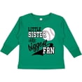 thumbnail image 3 of Inktastic Little Sister and Biggest Baseball Fan Girls Long Sleeve Toddler T-Shirt, 3 of 5