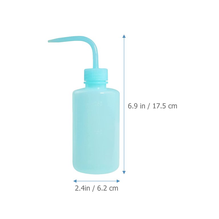 4pcs Rinse Bottle Multipurpose Squirt Bottle for Eyelash Extensions Salad Jam Storage 250ml, Size: 17.5x6.2cm