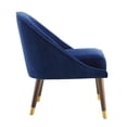 thumbnail image 3 of Bowery Hill Mid-Century Avalon Velvet Accent Chair in Navy Blue, 3 of 5