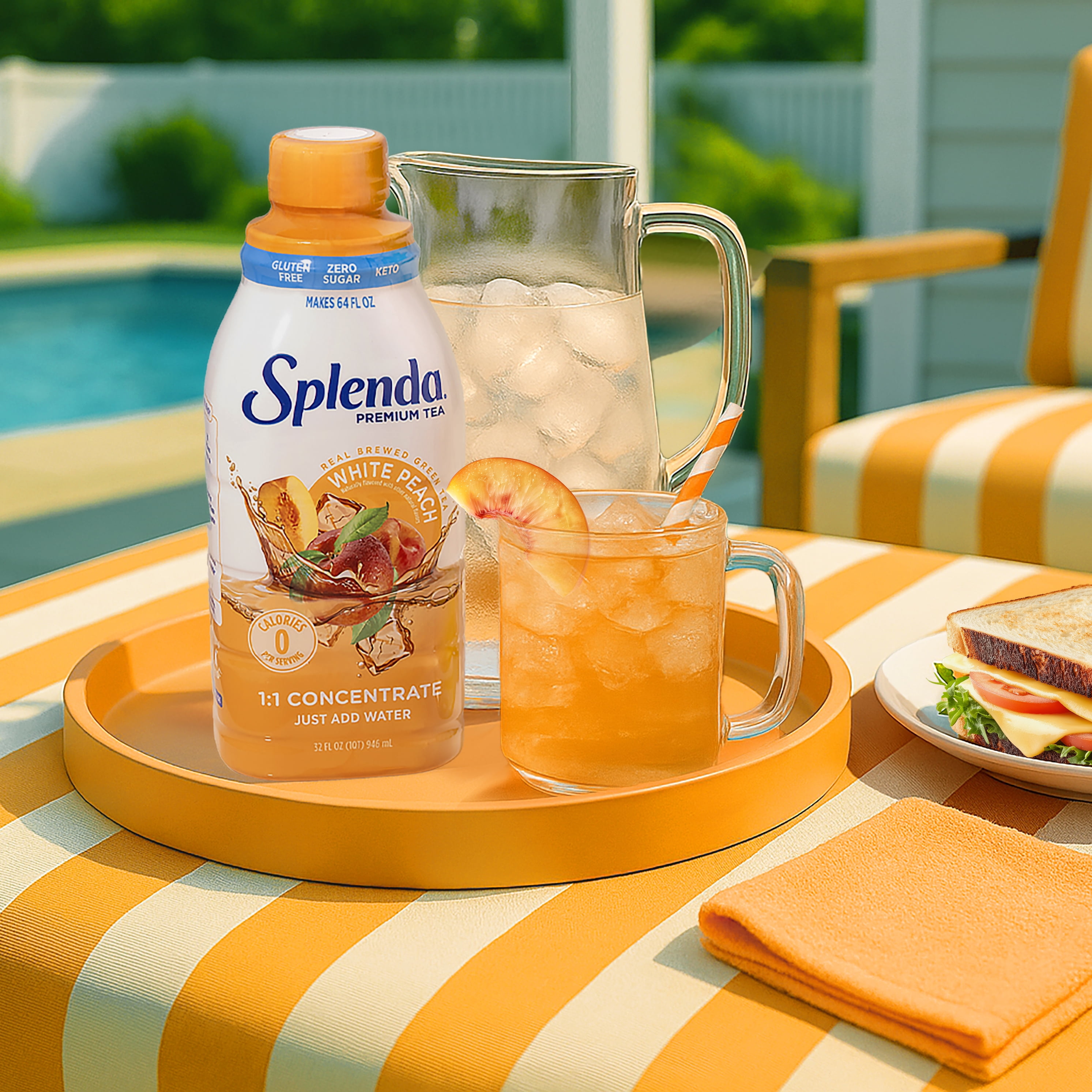 Splenda White Peach Tea Concentrate - 32oz