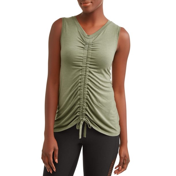Athletic Works Women's Active Ruched Front Tank
