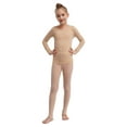 thumbnail image 2 of iiniim Girls Thermal Underwear Kids Long Johns Winter Warm Base Layer Tops with Bottoms Type A Nude 3-4, 2 of 7