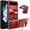 Red, variant on Motorola razr+ 2023 Case, Red Metal Stand Ring Holder, Slim Bumper Full Protection for Women Men