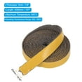 thumbnail image 2 of Wood Stove Gasket, 13/16" x 1/8" x 157" Flat Graphite Fiberglass Self Adhesive High-Temperature Resistance Seal Rope for Stoves Fireplace Door, Black, 2 of 6