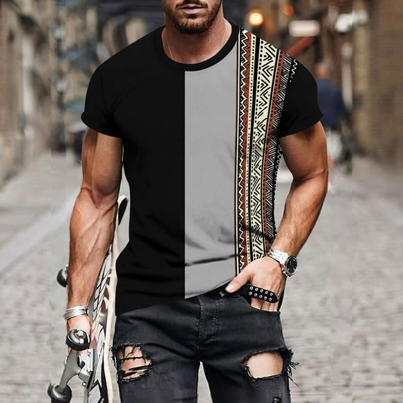 breaise T Shirts for Men Big and Tall Summer Short Sleeve Tee Tops Casual Loose Athletic Running Gym Workout Tshirt Gray L Clearance sale