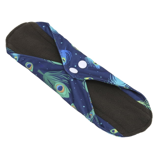 Reusable Menstrual Cloth Pads, Natural Deodorization Strong Air Permeability Washable Incontinence Pads Leakproof for Menstrual Period L