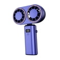 thumbnail image 3 of Ventilador de escritorio ventilador portátil portátil salidas dobles inalámbricas versátiles digitales ventilador de ventilador personal ventilador de azul, 3 of 8