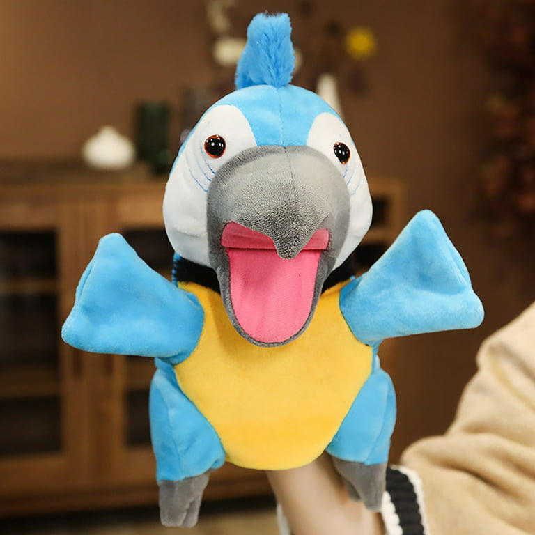 Soft Plush Toy Hand Puppet For Play House, Mischievous Funny Puppets Toy  With Working Mouth,Kid's Gift For Birthday Christmas Halloween Party