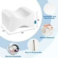 Memory Foam Knee Pillow, Sleeping Leg Pillow, for Side Sleepers