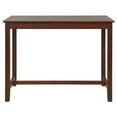 thumbnail image 2 of Riverbay Furniture Rubberwood Espresso Brown Pub Table Rectangular 27.25"W x 23.75"D x 36"H Unassembled, 2 of 6