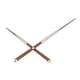 thumbnail image 2 of Manecillas de reloj de pared, puntero, reemplazo directo de componentes, herrajes de nogal negro Contrapeso 13mm, 2 of 9