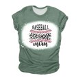 thumbnail image 1 of Mujeres Casual Béisbol Mamá Tie-dyed Impreso Manga corta Cuello redondo Pullover Blusa Camiseta Tops OAVQHLG3B Store lin121212, 1 of 5