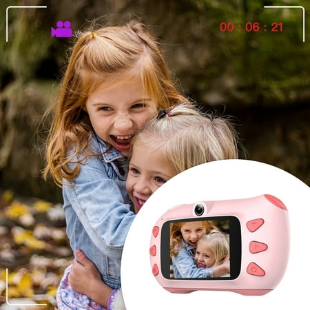 Image of Oggfader Kids Camera for Girls Boys Digital Video Camcorder Dual Lens 1080P 2 Inch HD Best Birthday Electronic Toys Gifts For Toddlers Age 3-10 Years Old Boys Grils Children Trail Outdoor