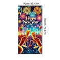 thumbnail image 4 of 2026 Year Eve Banner Party Decorations Backdrop Hanging Cloth for Door Wall Holiday Celebration Decor(Q), 4 of 6