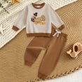 thumbnail image 2 of Gerichy Baby Boy Girl Thanksgiving Outfit Cute Sweatshirt Long Pants 2t 3t 4t 5t 6tToddler 2Pcs Fall Winter Set, 2 of 7