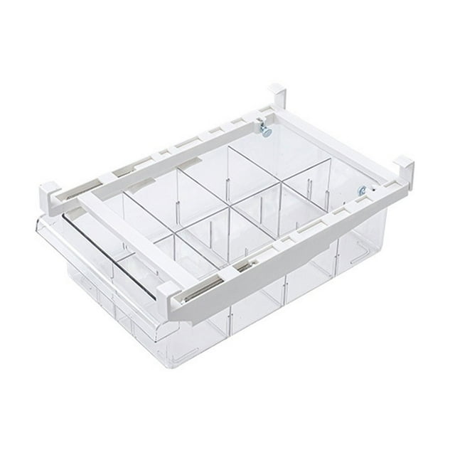 Egg Holder Plastic Refrigerator Storage Container Kitchen Drawer Fruit Box Organizer Without Grid