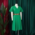 thumbnail image 6 of Womens Elegant V Neck Bell Sleeve Party Club Formal Wedding Guest Midi Dresses, 6 of 8