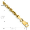 thumbnail image 2 of 14k Yellow Gold 7 Inch 4mm Rope Chain Bracelet, 2 of 6
