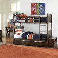 thumbnail image 2 of Pemberly Row Twin Over Twin Bunk Bed in Chocolate Brown, 2 of 3