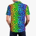 thumbnail image 5 of Rocae Multicolored Butterflies for Men's Short Sleeve Polo Shirt, Quick Drying Performance Moisture Wicking Sports Men's Golf Shirt 3X-Large, 5 of 9