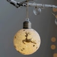 thumbnail image 4 of Bola de Navidad LED creativa, adornos en forma de bombilla, reno de dibujos animados, copo de nieve, adornos para árbol de Navidad, colgante, decoración para fiestas navideñas, 4 of 4