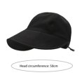 thumbnail image 6 of Guiexla Lady Outdoor Hat Sun Protection Anti-UV Wide Brim Solid Color Adjustable Drawstring Foldable Lightweight Gardening Travel Sun Cap Fisherman Hat, 6 of 8