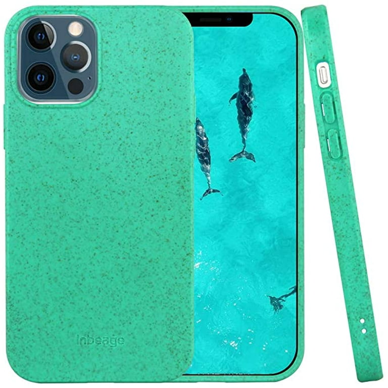 Mobile phone case suitable for iPhone 13 Pro 100 biodegradable environmentally friendly compostable plant bumper Kelly Green