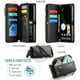 thumbnail image 3 of Funda tipo cartera para Google Pixel 9A con bloqueo RFID, tarjetero, cremallera y ranura para billetes, correa de hombro magnética de piel sintética suave para mujer, 3 of 10