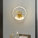 thumbnail image 4 of Aplique de pared Ciervos Accesorios de iluminación Lámpara montada en la Ciervo Sika Derecha jinwen Luces de pared del dormitorio, 4 of 7