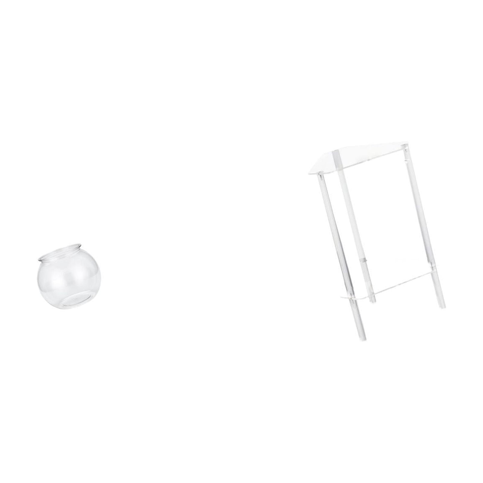 EHJRE Desktop Aquarium Tank Small Fish Bowl Transparent Acrylic Table Clear Container Modern Design Suitable for Bedroom Office Living Room Decoration